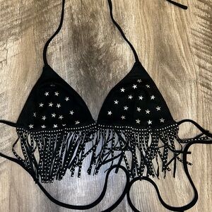 Black bikini top